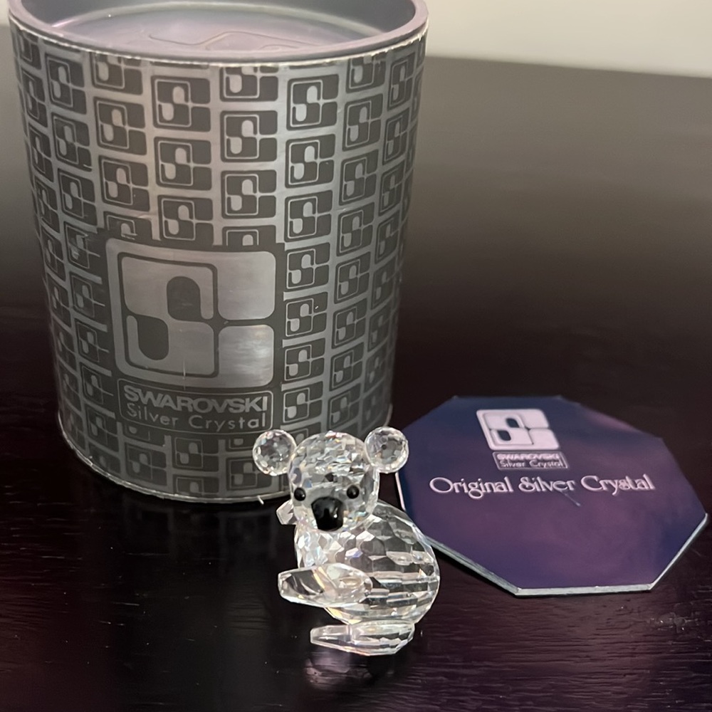 Swarovski crystal koala bear figurine with original box
